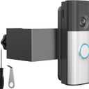 2 x Anti-theft Video Doorbell Mount Compatible with Ring/Blink Doorbell, No Drilling, No Front Cover Metal Doorbell Bracket for Rental Apartment Condo