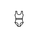 Women's One Piece Swimsuit Athletic Bathing Suit Modest Swimwear, Size  L