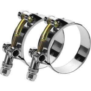 2 Pack 3.5" T-Bolt Hose Clamps, 304 Stainless Steel Turbo Intake Clamp, Working Range 95mm-103mm for 3.5" Hose ID