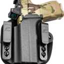 Universal Hybrid Kydex&Nylon Holster for Pistols, Gun Holsters for Men/ Women, 9mm Holsters for Pistols, Concealed Carry 380 Holster for Women, Fits G19 G17, M&P Shield and Similar Handgun, Kydex, Left