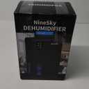 NineSky Dehumidifiers for Home, 95 OZ Water Tank, (1000 sq.ft) Dehumidifiers for Bathroom Bedroom Basement with Auto Shut Off,7 Colors LED Light (Black)