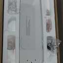 Dreo Ceiling Fans with Lights, 12 Speeds & 3 Fan Modes, Quiet DC Motor, Low Profile Easy to Install, Flush Mount Smart Ceiling Fan with Dimmable LED, 12H Timer for Bedroom, Remote, White, 44''