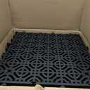 20 Pcs Ground Protection Mats, Interlocking Black 15.7 x 15.7 in