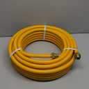 CSST Corrugated Stainless Steel Tubing 100 Ft 3/4" Flexible Natural Gas Line Pipe Propane Conversion Kit Grill Hose with Male Adapter Fittings