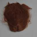RightOn 20 Inches Dark Orange Wig Long Straight Hair Cosplay Costume Party Wig with Hairnet