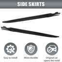 Side Skirts Compatible with 2019 2020 2021 2022 2023 2024 2025 BMW G05 X5 M Sport Left Right Side Skirt Rocker Panel Kit(Glossy Black)
