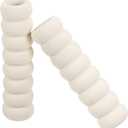 uxcell Door Handle Covers, 8Pcs 5.51" Nitrile Rubber Sleeves Door Knob Covers Handle Protector for Home Hot Cold Door Front Door White