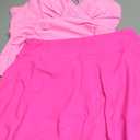 Pink Queen Women's Tummy Control Two Piece Tankini Swimsuits Push Up Swimwear Bathing Suits Pink, XL