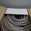 TITAN Garden Hose 200FT - 304 Stainless Steel Metal Water Hose, Flexible, Kink-Free, Lightweight, Durable, Crush Resistant Fittings, Easy to Coil, 500 PSI