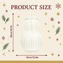 19.7in Light Up Honeycomb Paper Christmas Snowman, Indoor Christmas Decorations and Holiday Centerpieces for December Holiday Season Home Office and Xmas Party Supplies