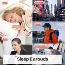 MUSICOZY Bluetooth 5.3 Sleep Earbuds, Lightweight in-Ear Sleeping Earbuds, Sleep Headphones White Noise, Podcasts, Study, Focus