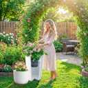 Adjustable Planter Insert for Pots Any Height,Plant Risers for Inside Pots,Fits The TOP Opening of The Flower Pot Opening 12-18" Wide,Wedding & Party Decor