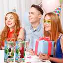 24 Pcs Hawaiian Luau Party Favors Includes 12 Funny Summer Beach Sunglasses and 12 Tropical Luau Theme Gift Boxes Party Supplies for Birthday Aloha Tropical Flamingo Decoration