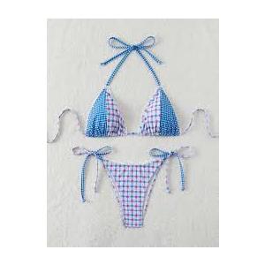 Sexy Bikini Sets for Women Two Piece Bathing Suit Halter String Triangle Small