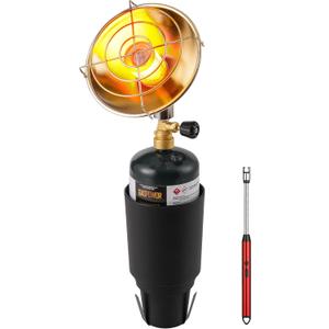 Propane Golf Cart Heater 6200BTU, Outdoor Propane Heater with Golf Cart Cup Holder(Fuel not included)