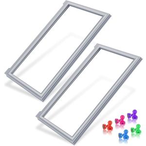 [2 Pack] Upgraded W10830055 Refrigerator Door Gasket Compatible with Whirlpool Refrigerator Door Gasket Replacement, W10443238 W10163991 WRF555SDFZ Fridge Door Seal Kenmore Refrigerator Door Gasket