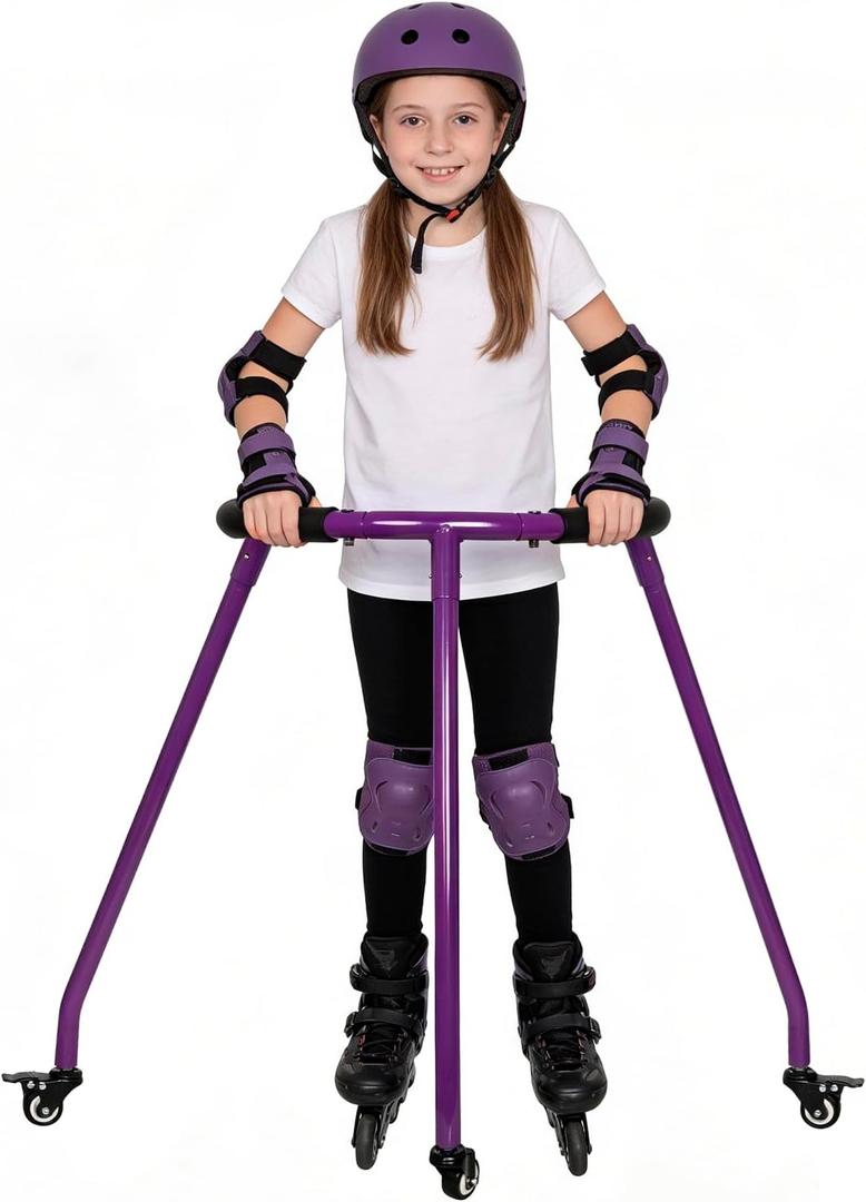 Nattork Skate Trainer for Kids Adutls Roller Inline Skating,Roller Inline Skate Mate for Boys Girl Outdoor Beginners Training Walker (Purple)