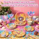 Suclain 203 Baseball Ice Cream Drip Birthday Party Decorations Serves 25