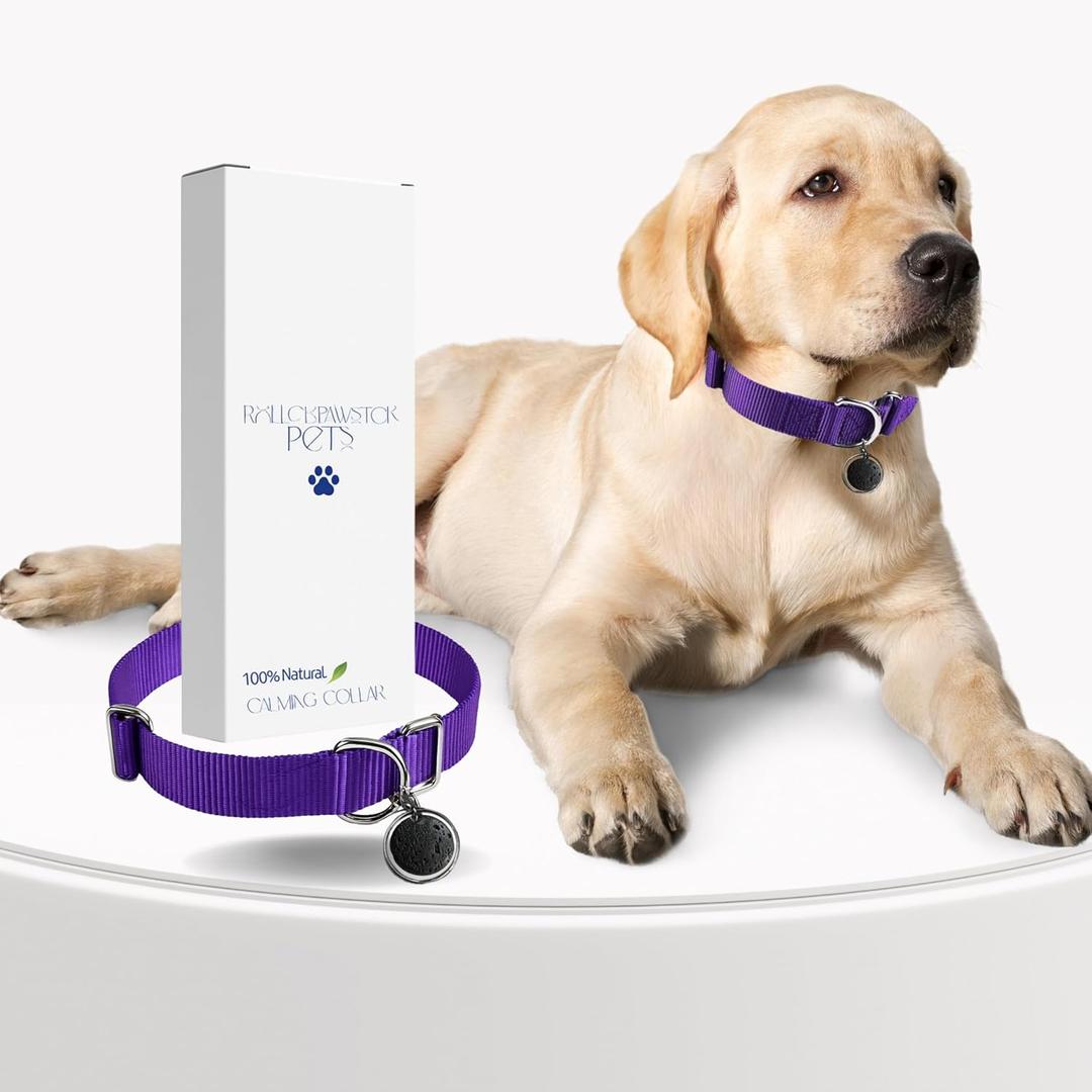 Calming Collar for Dogs - Natural Dog Anxiety Relief Collar, Dog Stress and Anxiety Relief, Reduces Stress & Unwanted Behaviors, 60-Day Effect, 13-20 Inch Adjustable & Waterproof