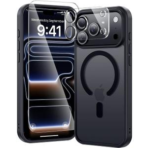 toushion 3 in 1 for iPhone 17 Pro Max Case Matte Black