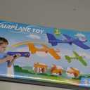 Fuwidvia 3 Pack Airplane Launcher Toys, 13.2'' LED Foam Glider Plane Toy for Boys, 2 Flight Modes Outdoor Flying Toys Birthday Gifts for Boys Girls 4 5 6 7 8 9 10 11 12 Year Old (Blue&Green&Orange)