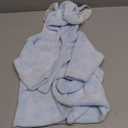 Hudson Baby Unisex Baby Plush Animal Face Bathrobe (0-9 Months, Blue Elephant)