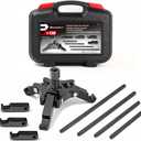 Powerbuilt Harmonic Balancer Puller Set, Adjustable 3 jaw press on Crank Balancer Puller works with most late model cars and trucks in engine compartments without radiator removal - 647774