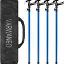 Support Pole, Steel Telescopic Quick Adjustable 3rd Hand Support System, Support Rod, Supports up to 154 lbs Construction Rods for Cabinet Jacks Cargo Bars Drywalls Extends from 49 Inch to 114 Inch
