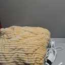 Qieryun Heated Blanket Electric Full, Soft Flannel Heating Blanket with 8 Hours Auto Off 10 Fast Heating Levels Machine Washable Sherpa Heated Blanket with Overheating Protection