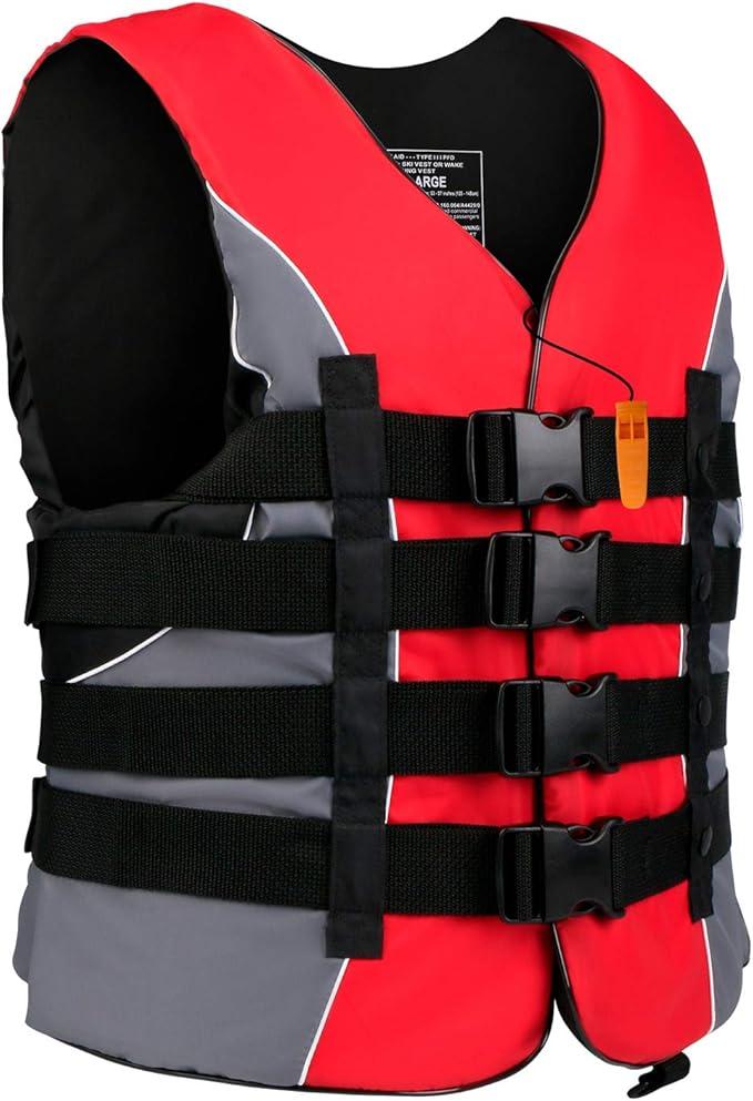 XGEAR Adult USCG Life Jacket Water Sports Life Vest (Medium)