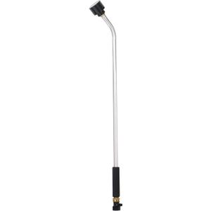 Dramm Soft Rain Watering Spray Wand, 8" Foam Grip & Brass Shut Off Valve, Lightweight & Durable, for Hanging Basket, Planter, Garden, Shrub and Seedbed, Silver, 30 Inches Long