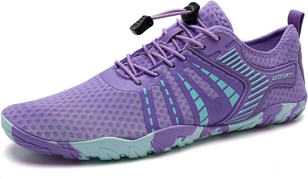 WateLves Water Shoes Mens Womens Beach Swim Shoes Quick-Dry Aqua Socks Pool Shoes for Surf Yoga Water Aerobics, Size: 5.5 Women/4 Men