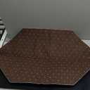 Custom Office Desk Octagonal Chair Mat 36 Inch Personalized Photo Text Logo Customized Gaming Chair Mats Carpets for Office Home, 1PC, Blank Black