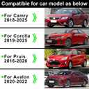 Easy Peel-and-Stick Car Door Handle Cover Protector Compatible for Toyota Camry 2018-2023 2024 2025 2026 Corolla Venza 2021-2026 Prius 2016-2019 Carbon Fiber Outdoors Accessories (4 pcs)