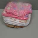 1 Pack 3 Blankets Super Soft Fluffy Premium Fleece Pet Blanket Flannel Throw for Dog Puppy Cat Paw Brown/Pink/White Small(23x16 inch)