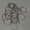 Shower Curtain Hooks Rings,24 Pcs Rustproof Metal Shower Hooks for Shower Curtain,Glide Smoothly Round Shower Rings for Curtain,Shower Curtain Rings for Bathroom Shower Rod,Snap Joint Design (Silver)