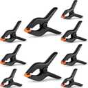 Spring Clamps Heavy Duty - Assorted Sizes Spring Clips Plastic 6.5 Inches, 4.5 Inches, 3.5 Inches Set - Backdrop Clips Small Clamps For Crafts Woodworking Background