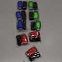 9 Pack Led Safety Light, Safety Light, High Visibility Strobe Running Lights Used for Bicycle, Walking Etc. Clip-On Running Lights Clip to Clothes Strap to Wrist, Bike Or Anywhere(Red/Blue/Green)