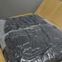 Trlyc 100 Pcs Spandex Chair Covers for Dining Chairs Stretch Polyester Dining Chairs Slipcovers for Wedding Party Decor Banquet Flat-Front Chair Cover (Black)