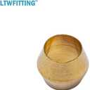 LTWFITTING 3/16 OD Brass Compression Union,Sleeve Ferrule,Nut Sets (Pack of 130)