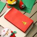 100 PK Gold Christmas Paper Guest Napkins 3-ply Disposable Dinner Napkins Christmas Guest Towels Disposable Bathroom Xms Tree Napkins Guest Hand Towel for Party Supplies