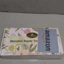 Wooden Paper Towel Holder Countertop, Paper Towel Holder Stand Natural Wood Dia 7" Large Round Base Roll Organizer for Kitchen Bathroom Dining Table Home (ZJ281Y)