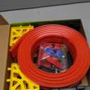 20ft Build Anywhere Portable Race Track with Suction Cups - Flexible Roll-Up Design Fits 1/64 Scale Cars, Portable Toy Gift for Kids 4+ Year Old