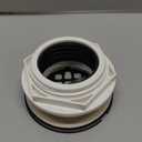 Black Shower Drain No Caulk PVC Compression Hidrop Shower Drain Kit with 4-1/4" Stainless Steel Round Grid Cover, Matte Black