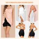 Womens Seamless Shaping Boyshorts Panties, High Waisted Shapewear for Women Tummy Control Shorts for Under Dresses (Beige, L)