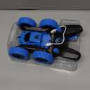 Remote Control Car, RC Cars Toys for Kids Ages 6-12, 4WD Stunt Car with LED Lights & 360 Flips, 2.4GHz, Upgraded USB-C Modular Batteries, 8-10 Year Old Boys Birthday Gift 1-Blue