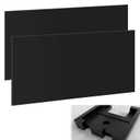 2 Pcs 24" x 48" Black HDPE Plastic Sheet, 1/4" Thick High Density Polyethylene Board, Solid Plastic Block Board for DIY Projects, Home Decor, Handcrafts
