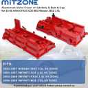 MITZONE Upgrade Aluminum Valve Cover Left and Right Compatible with 2003-2008 Nissan 350Z Infiniti FX35 G35 M35 VQ35DE 3.5L Part # 13264AM600 13264AM610