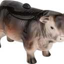 Vintage Ceramic Cow Shaped Cookie Jar