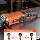 VEVOR Angle Grinder, 7" Electric Grinder Power Tool, 13Amps 8500RPM High-Speed Corded Angle Grinders with 270 Adjustable Dust Guard for Metal Grinding, Cutting, Rust Removal (Disc Not Included)
